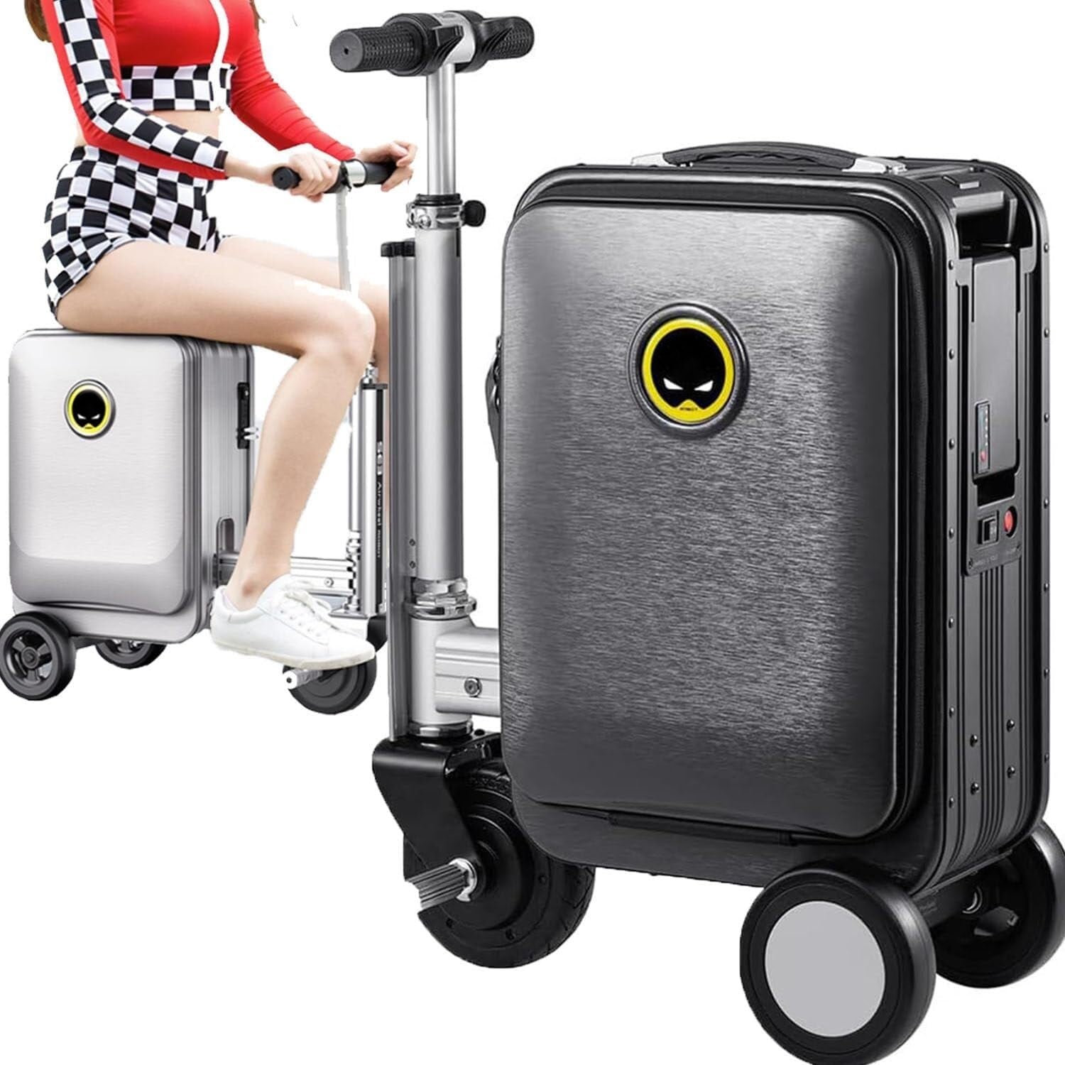 Electric suitcase smart driving luggage electric suitcase scooter with removable battery speed (1 Pc) Electric suitcase smart driving luggage electric suitcase scooter with removable battery speed (1 Pc)